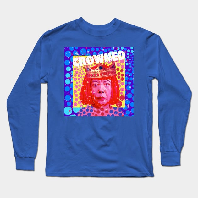 Crowned Yayoi Long Sleeve T-Shirt by Lynndarakos